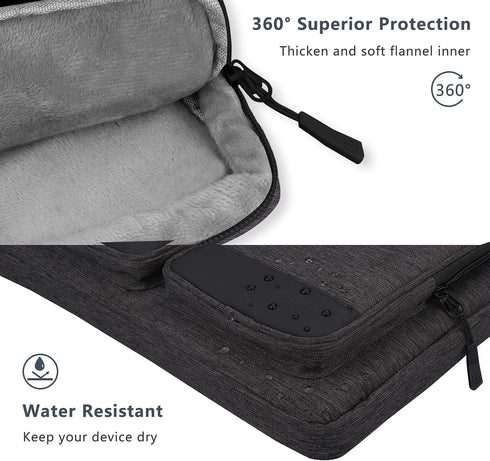 15.6-16 inch Laptop Case Sleeve, Waterproof Lightweight Shoulder Bag, 360 Protective Briefcase for 16 Macbook Pro
