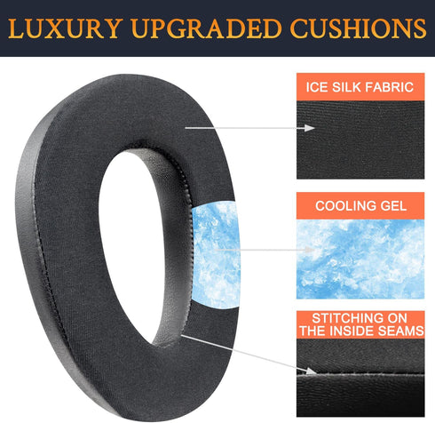 SOULWIT Professional Earpads Replacement for Sennheiser PXC550, PXC 550-II, MB660 UC, MB 660 MC, Ear Pads Cushions with