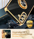 LeYi Samsung Galaxy A35 5G Case with Tempered Glass Screen Protector, 360° Rotatable Ring Holder, Black