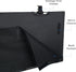 VIVO 30 Inch Clamp-on Privacy and Cable Management Organizer Sleeve, Wire Hider Kit Panel System, Desk Skirt (Black)