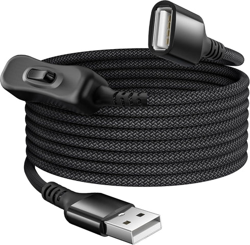 Itramax USB On Off Switch Cable,USB Extension Cable Support Data and Power