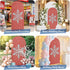 Duskova Living 6 Modern Themed Arch Backdrop Cover FT, Winter Watercolor Sparkling Snowflake Pattern Wedding Arch Cover