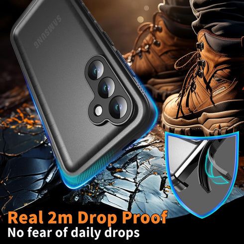 Cozycase Waterproof Case for Samsung Galaxy S24 - 360 Heavy Duty Full Body Protection, Shockproof, Dustproof, IP68 with