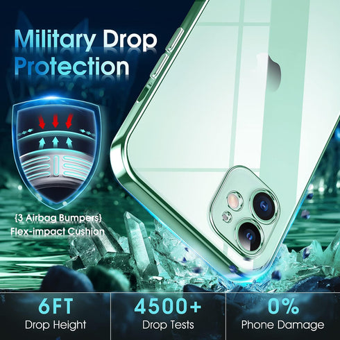Supdeal Crystal Clear Case for iPhone 11, Transparent Shockproof Soft Silicone Slim Cover, Military Grade Drop Tested,