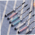 Hemobllo Mini Stylus Pen - 8 Pcs Crystal Capacitive Stylus for Universal Touch Screens, Portable with 3.5mm Jack