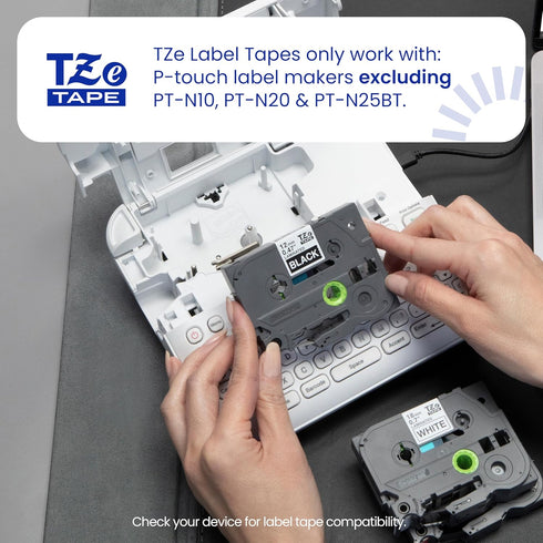 (TZeMQP35), Laminated,1/2in 16.4ft (12mm 5m), Brother Genuine P-Touch TZe White Print on Berry Pink Label Tape x x