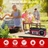BAIJIALI Cassette Portable Player with AM/FM/SW Radio & BT, Boombox for Home and Travel, Record from Radio, Play via