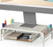 Simple Houseware Metal Desk Monitor Stand Riser with Organizer Drawer, White