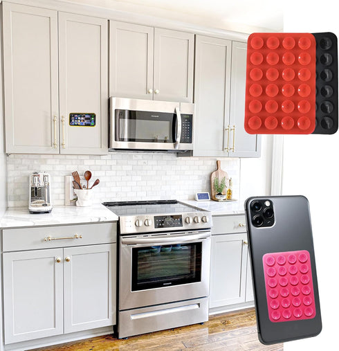 5-Colors Silicone Suction Cups for Phone Case, Self-Adhesive Mount for Hands Free Mobile Accessory - Compatible with