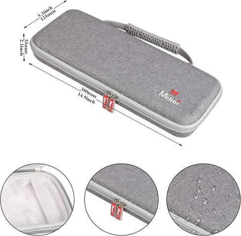 Mchoi Hard Case for Logitech Pebble Keys 2 Combo K380s K380 Wireless Keyboard + M355 Mouse, Grey Case Only