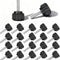 Impnit 24 Pieces M4 x 15 mm Threaded Knurled Thumbscrew, Monitor Screws for