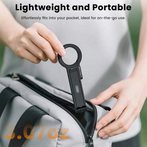 XO Simple is Beauty 17 16 15 14 13 12 Magnetic Tripod for iPhone, Portable Cell Phone Tripods for Magsafe Strong
