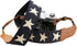 Padwa Lifestyle Pentagram Embroidered Camera Strap, Double Layer Cowhide Ends, 2" Cotton Woven Adjustable Vintage Neck