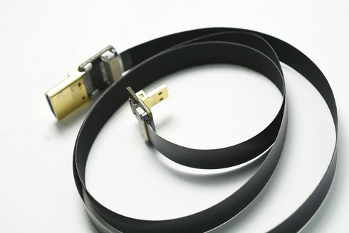 Flat Slim FPV HDMI Cable - Micro HDMI Male 90 Degree to Standard HDMI Male, Compatible with GoPro Sony Alpha A7RII