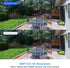 Hiseeu 5MP Black Camera Add on, Waterproof Outdoor Indoor 3.6mm Lens IP Day & Night Vision with DC 12V Power Adapter
