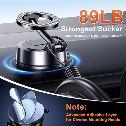 Qifutan for MagSafe Dash Mounted Holders Phone Holders for Your Car Phone Mount for Car Windshield Dashboard Universal