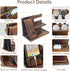 Phone Organizer Birthday Gifts for Men, Wood Docking Station, Nightstand Organizer for Desk, Brown