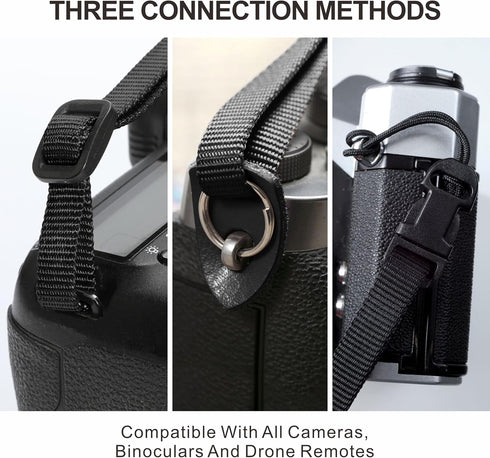 Padwa Lifestyle Camera Strap - 2" Full Grain Leather Ends, Vintage Embroidered Cotton Weave, Padded Strap for All