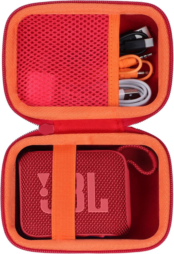 Hard Case for JBL Go 4 GO3 Portable Bluetooth Speaker (Red Case)