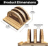 Premium Wood Vertical Laptop Stand, Adjustable Dual Slot Bamboo Holder for MacBook, Dell, HP, Space-Saving Desktop