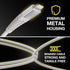 Scosche HDCi4B8SG Heavy-Duty Braided 8-ft USB-C to Lightning Cable, MFi Certified Fast Charging & Data Transfer