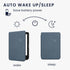kwmobile Case Compatible with Kobo Clara BW/Colour Case - eReader Cover - Butterfly Tendril Dark Blue