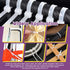 Swpeet 480Pcs Self-Locking Cable Zip Tie Set, Black & White with Saddle Type Mounts and Screws for Wire Organization