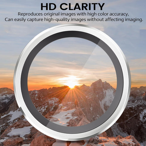 9H for Pro/Pro Max Camera Lens Protector, Hardness Tempered Glass Camera Screen Protector, Strong Adsorption Individual