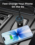 KENHAO 3-Port 67W 17/16/15, S25/S24, 2-Pack USB C Car Charger, Dual USBC & USB-A Car Phone Accessories Fast Power