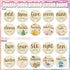 Threetols 11PCS Wooden Baby Monthly Milestone Cards Sign, Double Sided Newborn Photography Prop Pregnancy Journey Baby