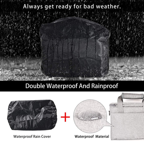 FOSOTO Camera Bag Case with Waterproof Rain Cover, Compatible for Nikon D3500 D5600 D7500 D610 Canon EOS 4000D 2000D