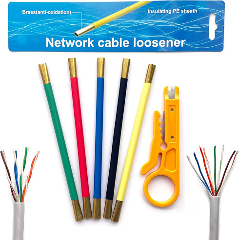 LIUJINCAN Network Cable Untwist Tool, Engineer Wire Straightener for CAT5/CAT6/CAT7 and Telephone Wires