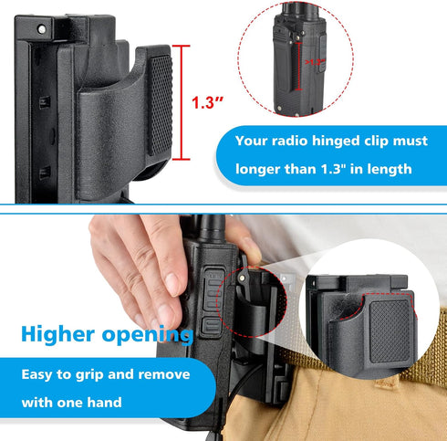 iGuerburn Radio Holster for Duty Belt - Accessories for 1.75"/2"/2.25'' Belts, Law Enforcement Gear