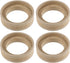 uxcell 4 Pcs Universal 1 Inch Speaker Subwoofer Mounting Spacer Rings, Solid Wood, Beige