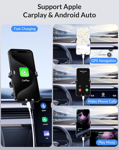 iPhone 15 Carplay Cable Charger Cord for iPhone 15/15 Pro Max/15 Plus, iPad Pro, Google Pixel, USB A to USB C 3FT Fast