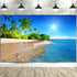 FHZON 5x3ft Tropical Seaside Backdrop for Summer Beach Hawaii Island Photography Background for Boys Girls Adults