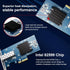BZIZU 10Gb 82599EN, X520-DA1 X4/X8, PCIe NIC, Intel SFP+ Port, Compatible, PCIe Low Profile, Supports Windows