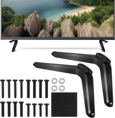 UKCOCO Universal TV Mount Stand, Stable Tabletop Bracket for 32-55 Inch Flat Screens,