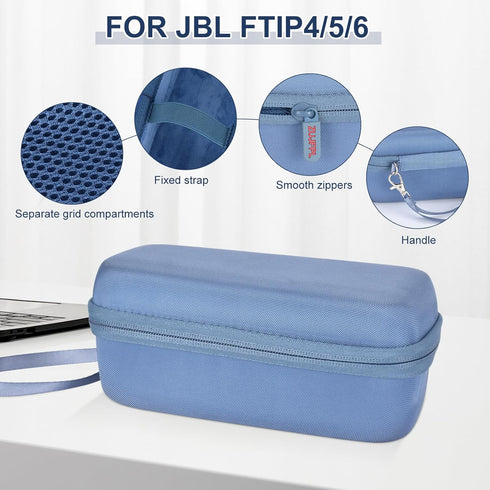EVA Hard Case for JBL Flip 6/Flip 5 Waterproof Portable Bluetooth Speaker, Fit for JBL Flip 4 Premium Travel Protective