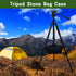 3 Tripod Stone Bag with Compartments, Heavy Duty Sand Bag for Photography, Black