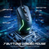 AOC 7200DPI 7 Programmable GM170 Wired Gaming Mouse, RGB Ergonomic Computer Mouse with Optical Sensor Game Corded