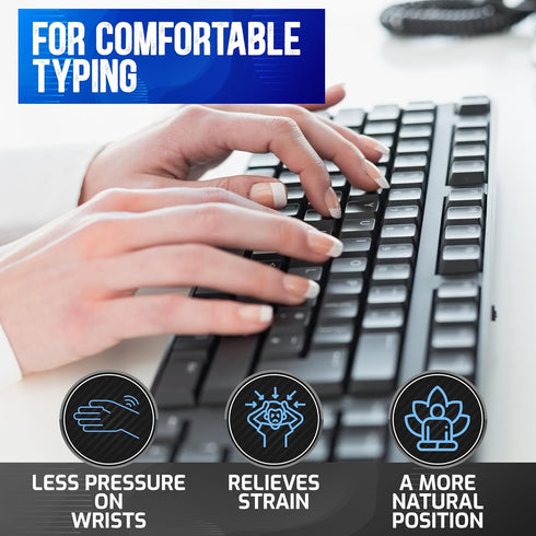 Computer Keyboard Feet Replacement, 2 Pcs Rubber Grip Small Ergonomic Tilt Stand Clips for Logitech Keyboards