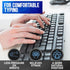Computer Keyboard Feet Replacement, 2 Pcs Rubber Grip Small Ergonomic Tilt Stand Clips for Logitech Keyboards