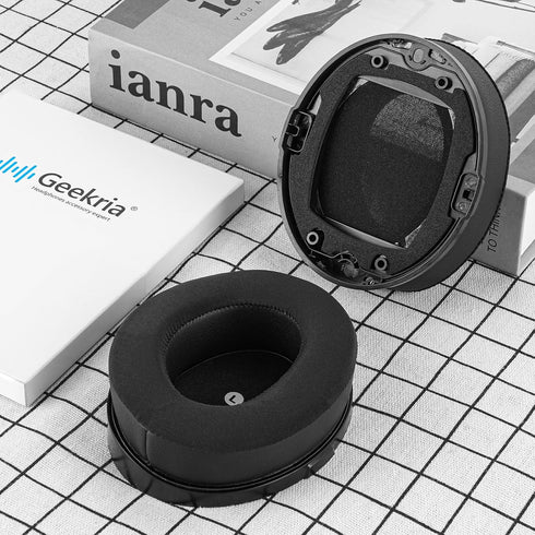 Geekria Sport Cooling-Gel Replacement Ear Pads for HyperX Cloud Orbit S Headphones, Black Ear Cushions