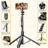 61" Selfie Stick Tripod, All in One Extendable Phone Tripod Stand with Wireless Remote 360° Rotation for iPhone and Android Phone Selfies, Video Recording, Vlogging, Live Streaming, Aluminum