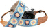 Padwa Lifestyle Hollow Crochet Pink Daisy Camera Strap, Double Layer Cowhide Ends, Adjustable Neck & Shoulder Strap