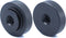 2 Pack 25mm Large Knurled Edge 1/4"-20 Female Thumb Wheel Lock Nut Adapter, Black