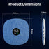 Mhaohuofu 16 Under Pillow Speaker for Sleeping, Dual Bone Conduction Bluetooth Pillow Speaker with LED Display, Two