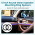 5 Inch Speaker Spacer Adapter Ring Mounting Bracket, Universal Fit 5 Plastic Speaker Ring Adapter (2 PCS)