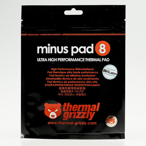 Thermal Grizzly Minus Pad 8, Self-Adhesive Cooling Conductive Thermal Pad, 120x20x0.5mm